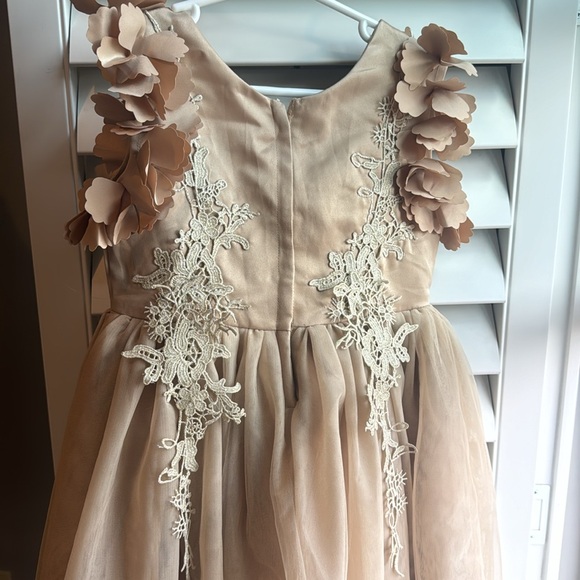 Trish Scully gold tulle dress 6 - Picture 4 of 4